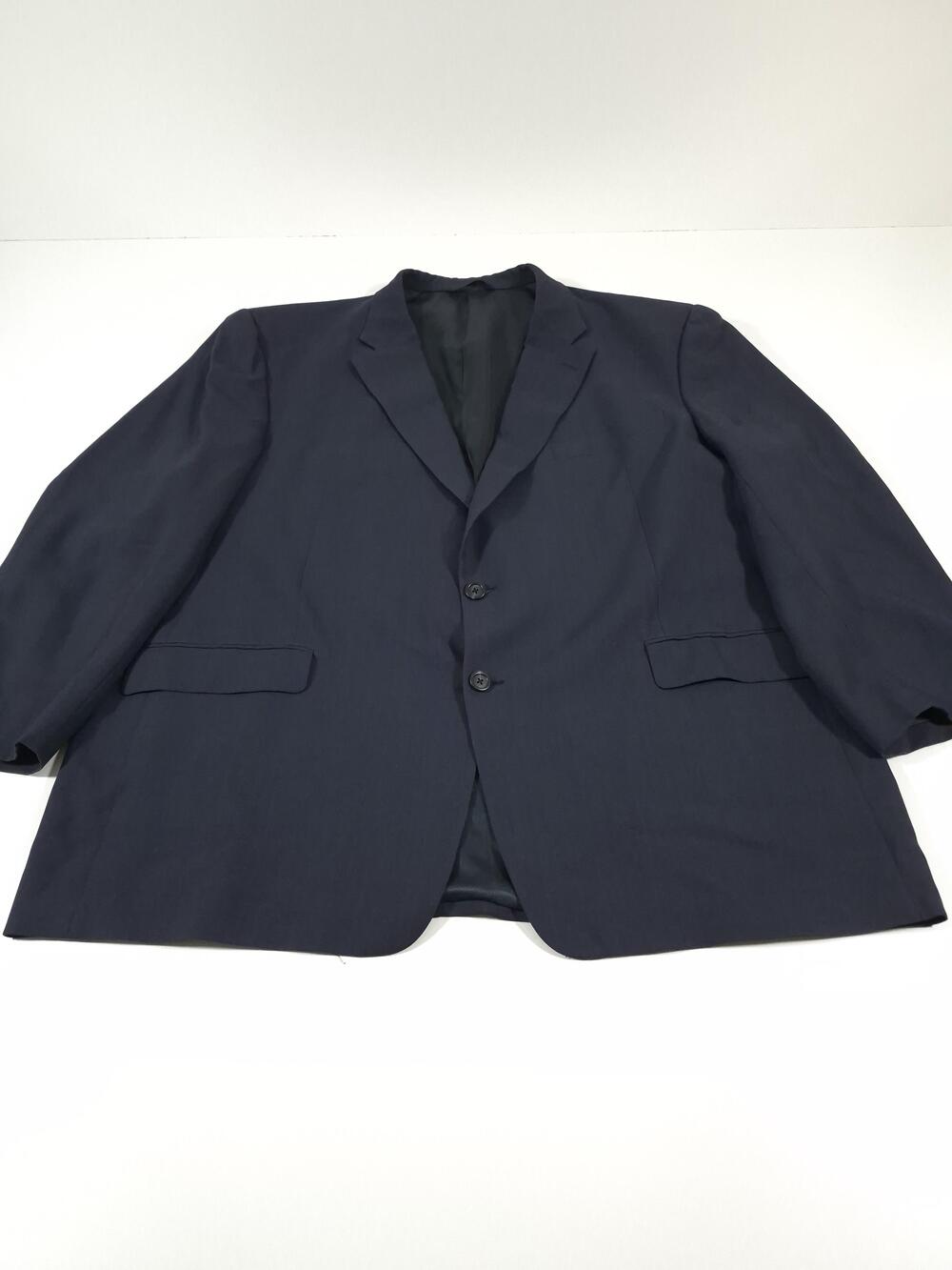 Burberry London Suit Jacket Mens 50 Blue 100% Wool Kensington USA 2 Button